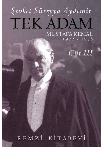 Tek Adam Cilt 3 - Büyük Boy - Şevket Süreyya Aydemir - Remzi Kitabevi