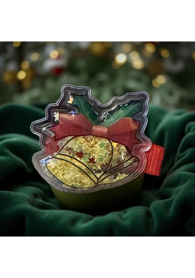 Noel Temalı 2'li Toka Seti Şapka + Geyik Christmas Hair Clip Set-209 Kırmızı