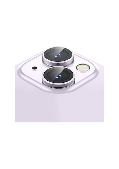 Buff Apple Uyumlu iPhone 13 / 13 Mini Kamera Metal Lens Koruyucu Mor