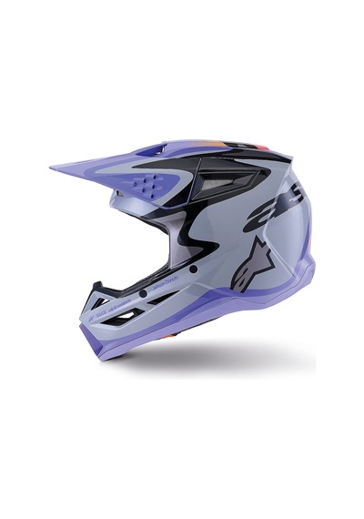 Alpinestars Sm3 Youth Jettson Off-road Çocuk Genç Motosiklet Kaskı Gri Mavi Gri / Mavi