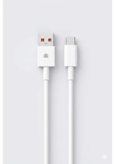 120w/67w Usb-a To Usb-c Hızlı Şarj Ve Data Kablosu 1m Beyaz