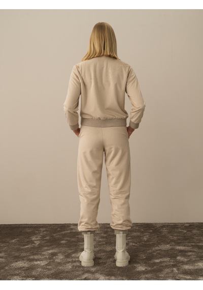 Bej Formunu Koruyan Oversize Sweat Pantolon 470419