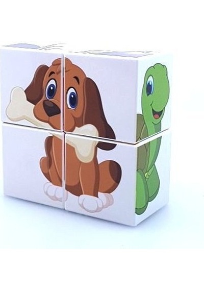 Küpss Manyetik Bloklar Puzzle Hayvanlar