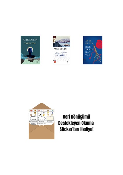 Yarın Yok + Veda Midi Boy + Her Yerde Kan Var Ciltli + Okuma Sticker'ları
