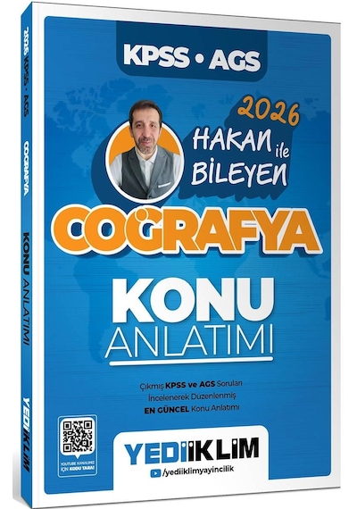 Yediiklim 2026 Kpss Ags Coğrafya Konu-soru Ve Haritalarla Türkiye Coğrafyası Seti 3 Kitap Hakan Bileyen