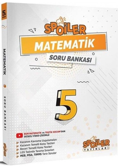 5.Sınıf Matematik Spoiler Soru Bankası -  Spoiler Yayınları