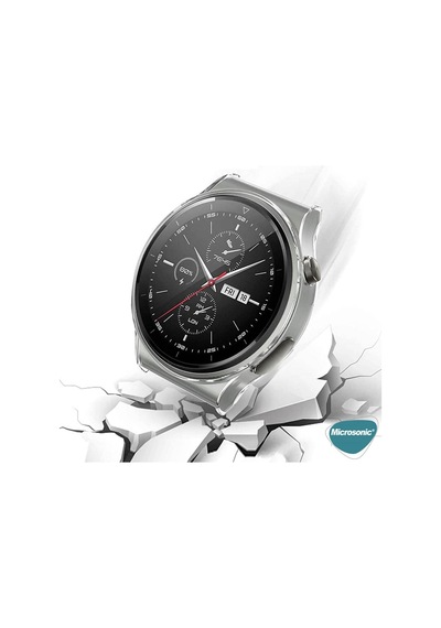 Huawei Watch 4 Pro İçin Kılıf 360 Full Round Soft Silicone Şeffaf Watch 4 Pro İle Uyumlu Kılıf - Şeffaf Çok Renkli