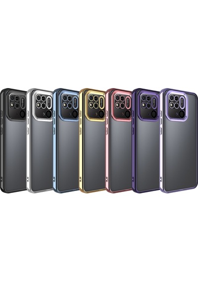 Noktaks - Xiaomi Uyumlu Xiaomi Redmi 10c - Kılıf Kamera Korumalı Tatlı Sert Omega Kapak - Rose Gold