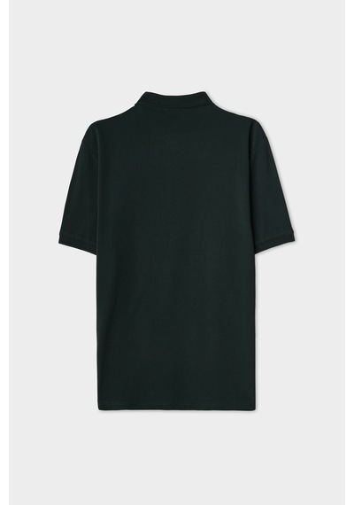 D'S Damat Ds Damat Regular Fit Zümrüt Yeşili %100 Pamuklu Uzun Ömürlü Kıvrılmaz Polo Yaka Nakışlı T-shirt 4hc14ort51000 Zm1