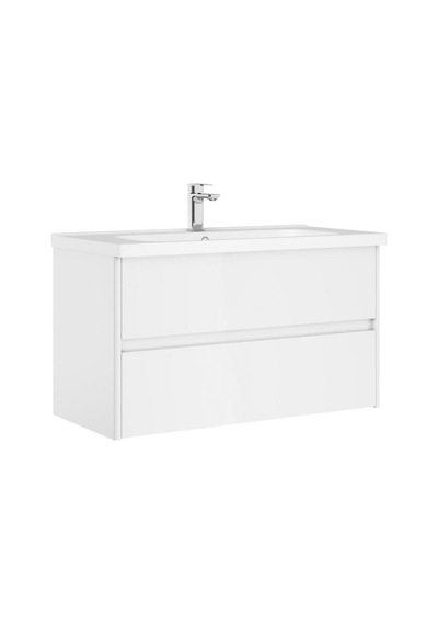Orka Düden 80 Cm Mdf Çekmeceli Beyaz Banyo Dolabı Alt Modül Lavabo Beyaz
