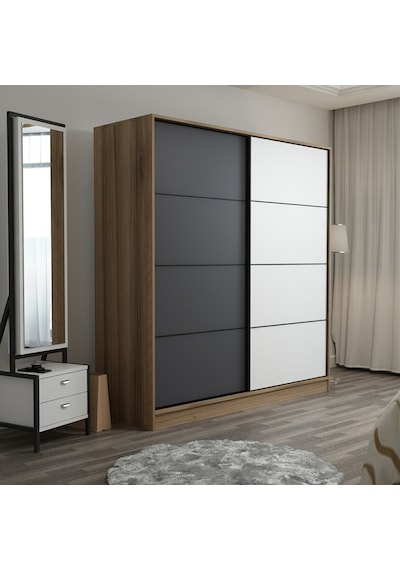 Minarmobilya Minar Kale210Y 2K Sürgülü Dlp 220G Cm - Dore Antrasit Byz