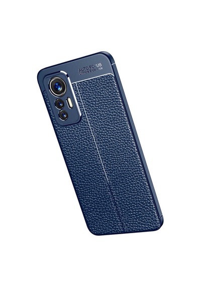 Xiaomi Mi 12 Lite Kılıf Deri Görünümlü Silikon Kamera Korumalı Üstün Koruma Pazarplus Siyah