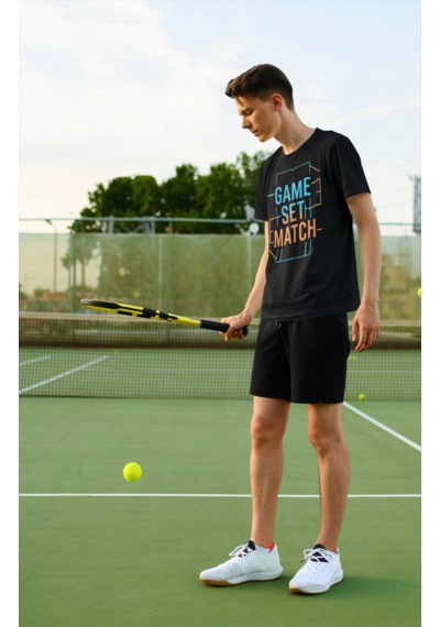 Fnbx Game Set Match T-shirt Siyah