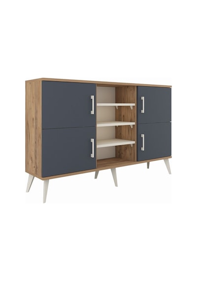 Arges Konsol 5 Raflı 4 Kapaklı 132x30x83 Çam-antrasit/aytaşı Antrasit/aytaşı Arges Konsol 5 Raflı 4 Kapaklı 132x30x83 Çam-antrasit/aytaşı Antrasit/aytaşı