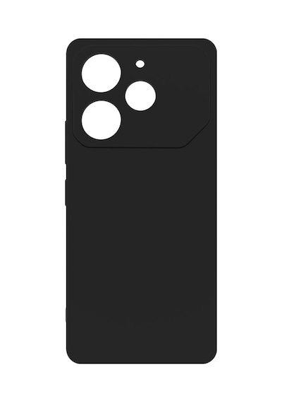 Tecno Pova 6 Pro Kılıf Kamera Korumalı Silikon Rubber Arka Kapak Siyah