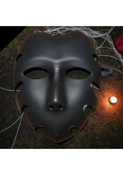 Vıp Yüksek Kalite Squid Game Waiter Maskesi Cadılar Bayramı Korku Maskesi Halloween Mask Siyah Maske