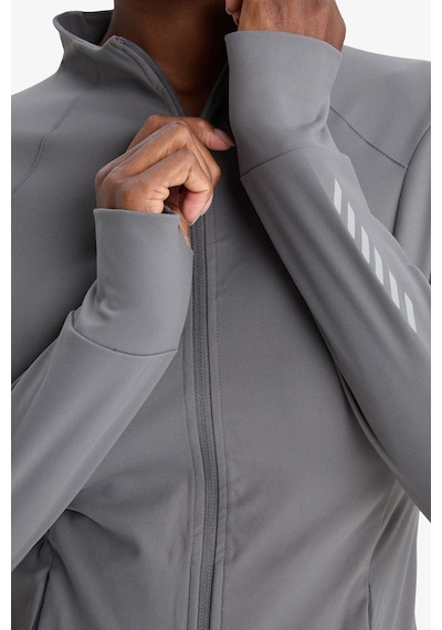 Defacto Defactofit Slim Fit Dar Kesim Dik Yaka Hırka E9676ax25auar129 Antrasit