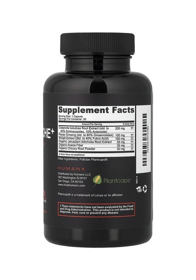 Humanx, Cistanche+, 30 Capsules Humanx Nutrıtıon