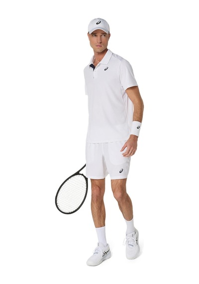 Asics Court Polo Erkek White Traditional Kısa Kollu Tshirt 2041a340-100 Beyaz