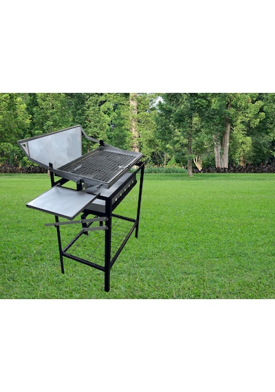 Taklalı Mangal Barbekü Açık Gri