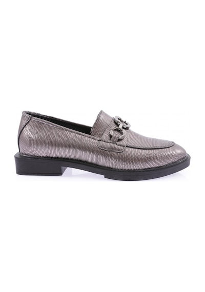 Dgn 216-22k Kadin Ön Halka Tokali Oxford Ayakkabi 216-1986-R11414 Platin