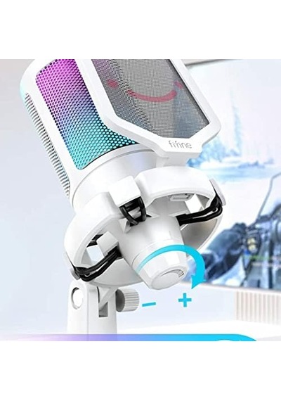 Ampligame A6t Twitch - Youtuber - Gamer - Tiktok - Yayıncı Usb Mikrofon Seti Beyaz