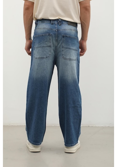 Banny Jeans Erkek Skater Fit Jean Pantolon Mavi L