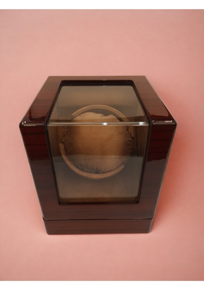 Otomatik Saat Kurma Kutusu, Watch Winder Piano Brown Tekli