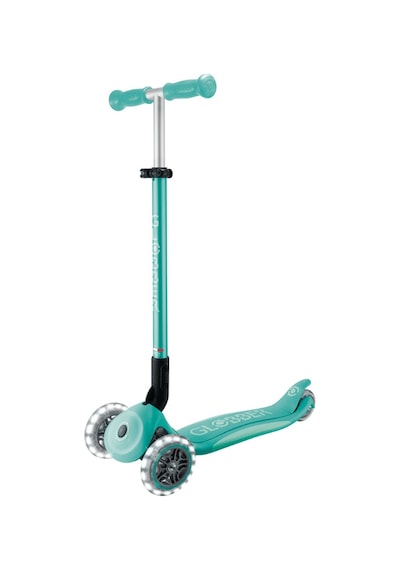 Globber Elite Deluxe Işıklı Scooter - Koyu Mint Yeşil