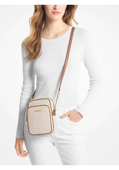 Michael Kors Jet Set Travel Kadın Logolu Çapraz Omuz Çantası 35f1gtvc2b Vanilya