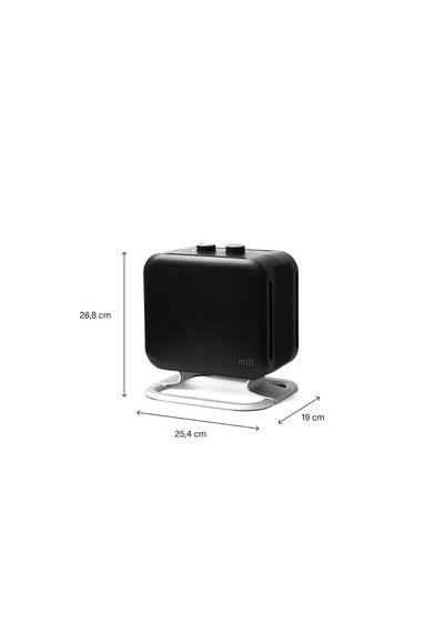 Mill Compact Ptc Isıtıcı Fan 1800w-siyah