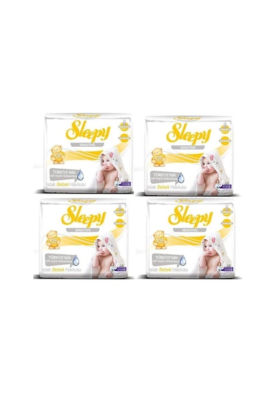 Sleepy Sensitive Islak Mendil, Havlu 12X50 600 Yaprak