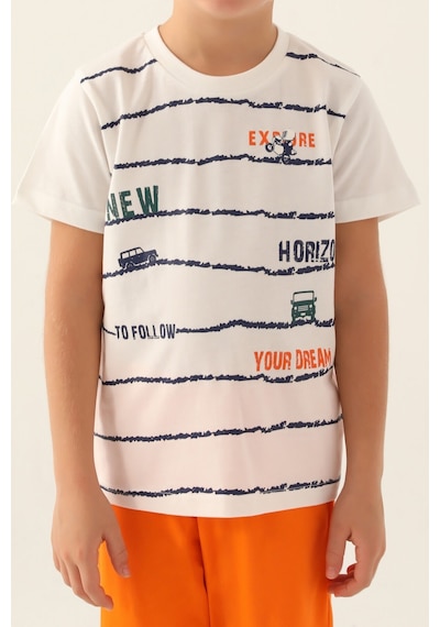 Rolypoly New Horizons Krem Erkek Çocuk Kapri Takım 5274-43337 Krem