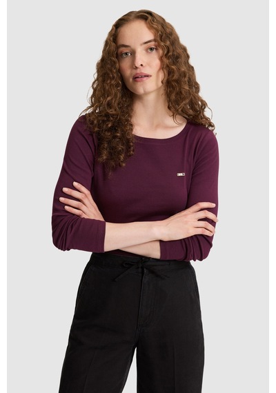 U.S. Polo Assn. Kadın Bordo Tişört 50333801 Vr177 New Plum