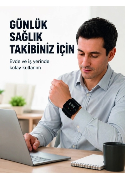 Şarjlı Bilekten Dijital Tansiyon Ölçer Geniş Lcd Ekranlı