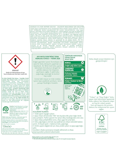 Air Wick Elektrikli Oda Kokusu Temizliğin Esintisi Kit (Cihaz + Koku) x 2