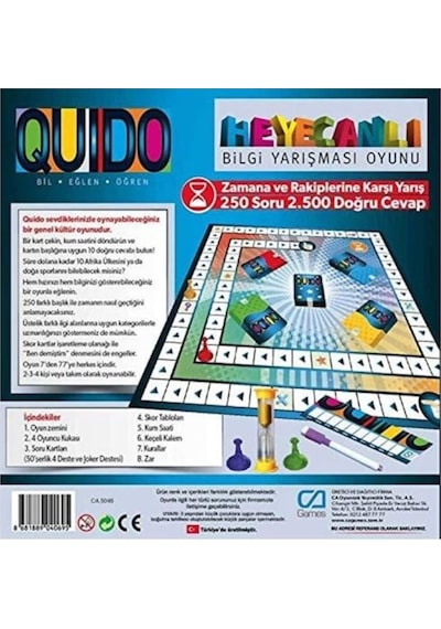 5046 Ca Games. Quido - Bilgi Yarışması Oyunu / +7  Yaş