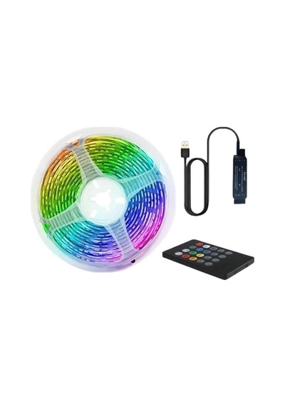 Rgb Şerit Led 10 Metre Led Işık Kumanda İle Kontrol Rgb Diğer