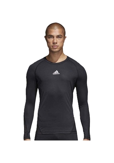 Adidas Climacool Alpaskin Sprt Long Sleeve Top Bjk Uzun Kollu Pro Antreman Tişörtü Siyah