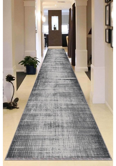 Viva Home Kaymaz Tabanlı Kesme Rulo Yolluk Sade Gri Füme Ar327, Gri, 60 X 300 Diğer