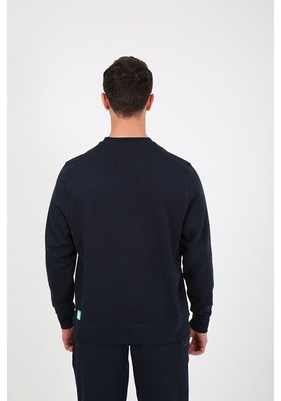 Esqudo Skull Erkek Sweatshirt ESWTP0001 Lacivert