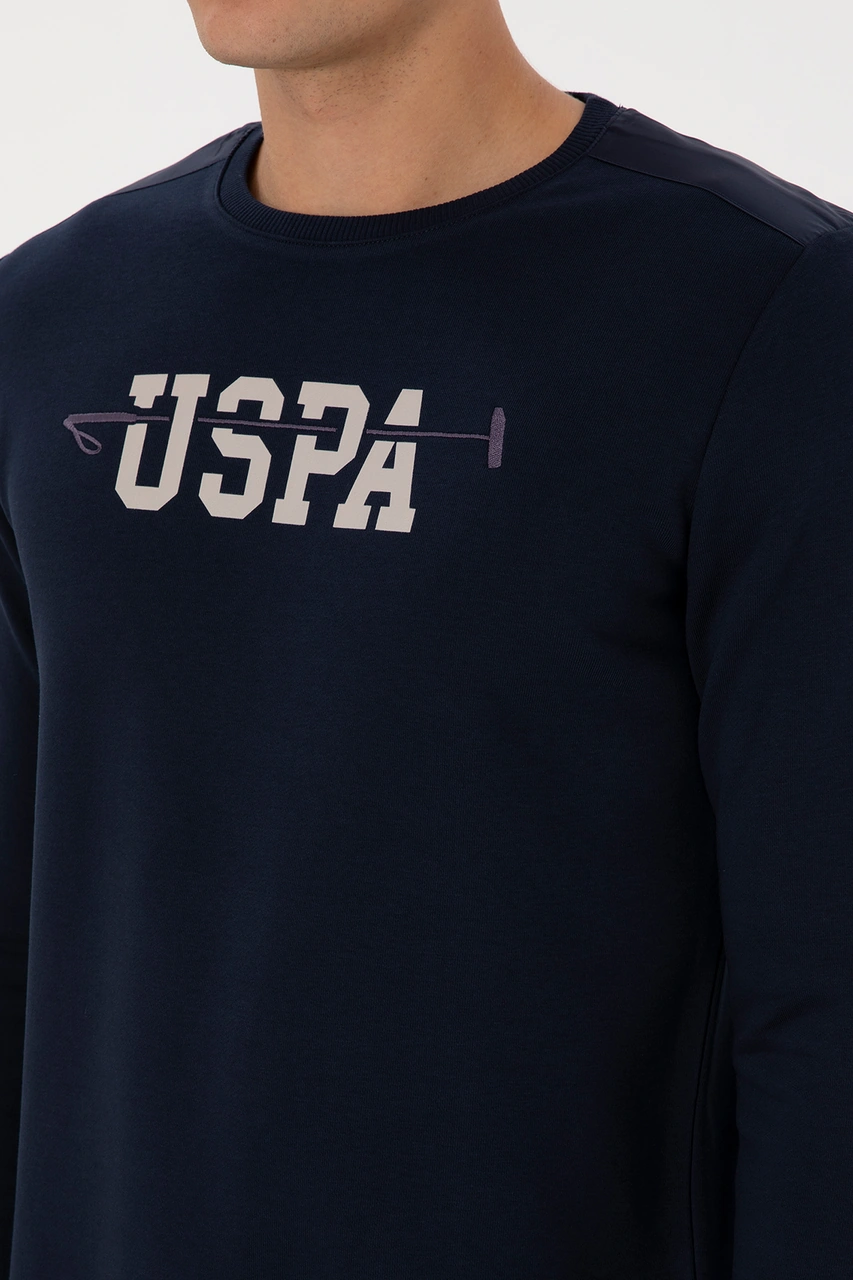 U.S. Polo Assn. Erkek Regular Fit Bisiklet Yaka Lacivert Sweatshirt 50315536-VR033