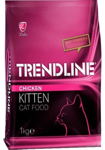 Trendline Kitten Tavuklu Yavru Kedi̇ Maması 1 KG