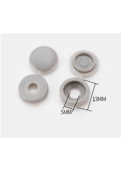 Vida Gizleyici Kapak Plastik (50 Li Paket) Siyah