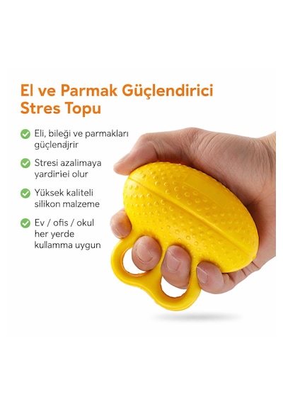 Fizik Terapi Direnç Topu El Egzersiz Aleti Bilek Parmak Güçlendirici Rehabilitasyon Topu