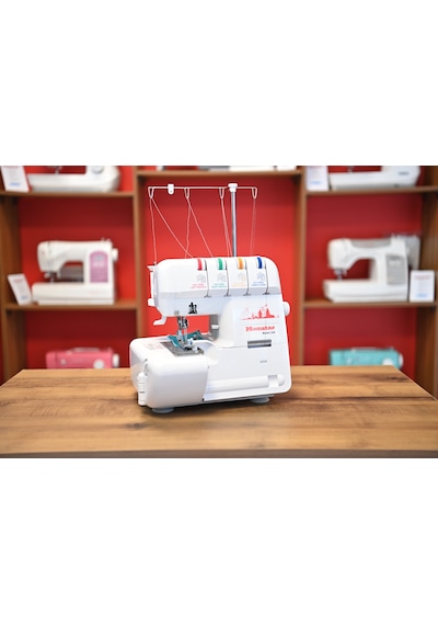Moonstar Ev Tipi Overlok Dikiş Makinesi 3-4 İplik / Model 320 Beyaz