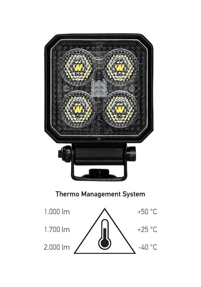 Hella Led-çalışma Farı Ts1700-12/24v - 1700lm - Vidalanmış/montaj - Hareketli Montaj Barı - Yakın Alan Aydınlat