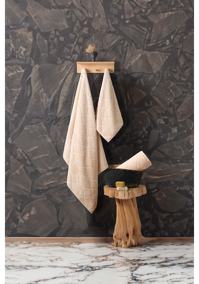 Varol Voli Micro Cotton Banyo Havlusu 70x140cm Bej-70x140cm Bej