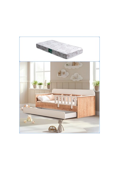 Yavrulu Karyola, Vizyon Yavrulu Montessori Karyola + 1 Adet 90x190 Comfort Yatak Yavrulu Karyola, Vizyon Yavrulu Montessori Karyola + 1 Adet 90x190 Comfort Yatak