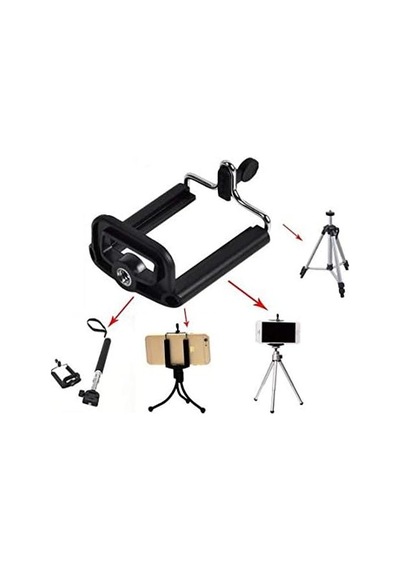 Tr Tripod Bağlantılı Selfie Çubuğu Telefon Tutucu Bağlantılı Aparat Genel